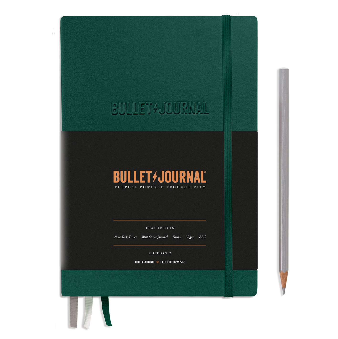 Bullet Journal Edition 2, Medium (A5), Hardcover, Green23, dotted