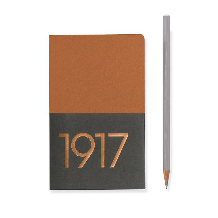 Jottbook Pocket (A6), 60 numbered pages, plain, Copper, pack of 2