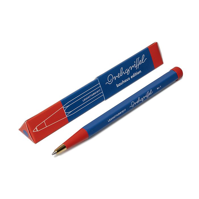 Drehgriffel Nr. 1, Royal Blue/Red - Ballpoint pen, Bauhaus Edition