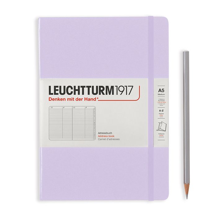 Address Book Medium (A5), Hardcover, Lilac