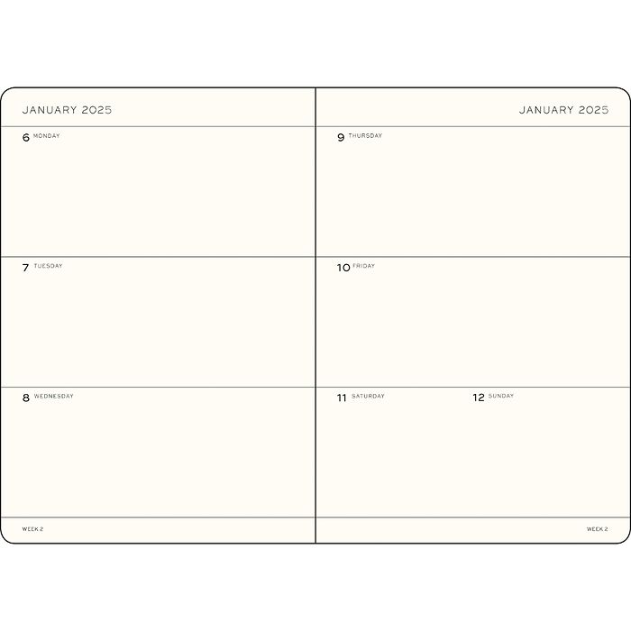 Weekly Planner 18 Months, english