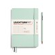 Notebook Medium (A5), Softcover, 123 numbered pages, Mint Green, dotted
