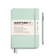 Notebook Medium (A5), Softcover, 123 numbered pages, Mint Green, ruled