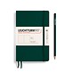 Notebook Paperback (B6+), Softcover, 123 numbered pages, Forest Green, plain